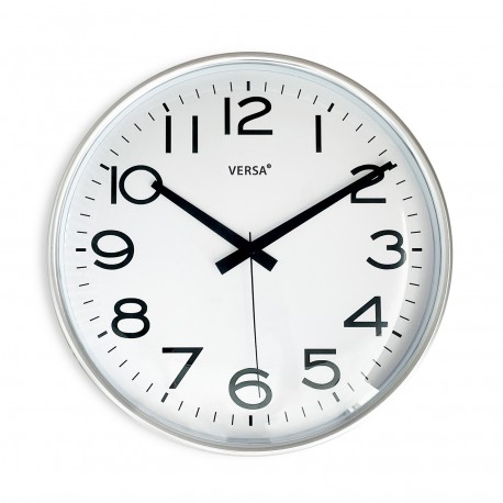 RELOJ PARED SILVER 25CM