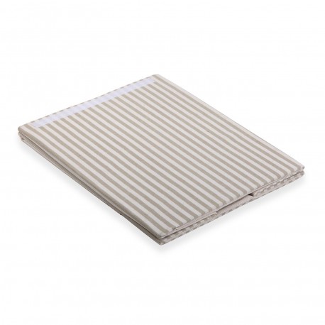 CESTO ROPA PLEGABLE  RAYAS GRIS