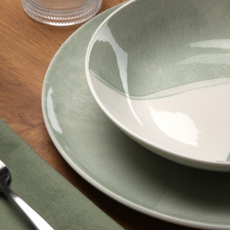 VAJILLA 18 PIEZAS PICNIC VERDE