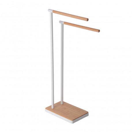 TOALLERO DOBLE BAMBU BLANCO