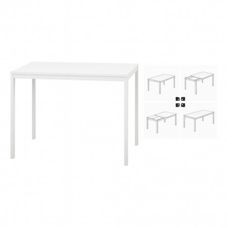 MESA COMEDOR EXTENSIBLE BLANCA