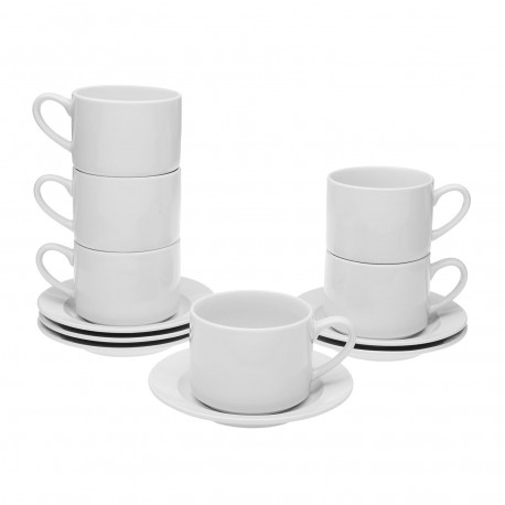 TAZA CON PLATO BLANCA 280ML