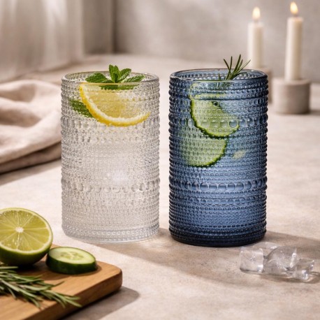 VASO CON DISEÑO 420ML AZUL