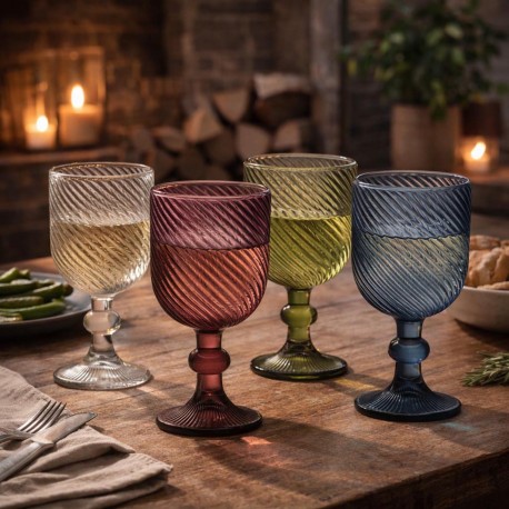 COPA DE VINO 350ML VERDE