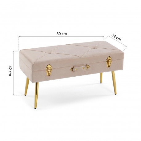 PIE DE CAMA PETTO BEIGE