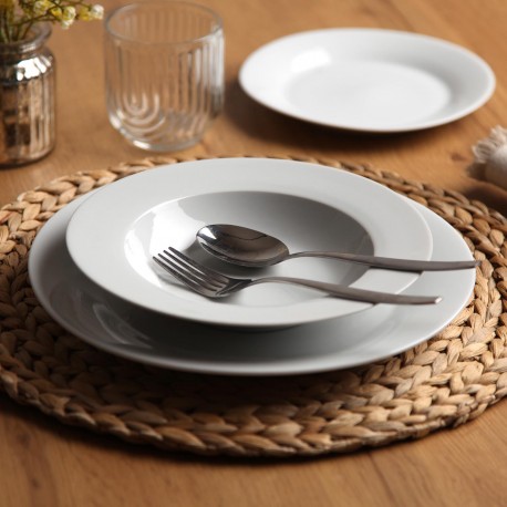 VAJILLA 18 PIEZAS  BLANCO