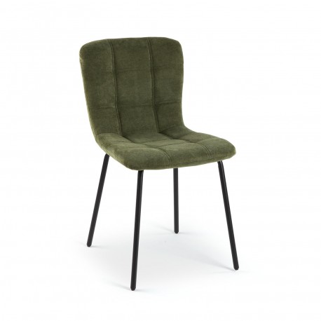 SILLA TAPIZADA VERDE
