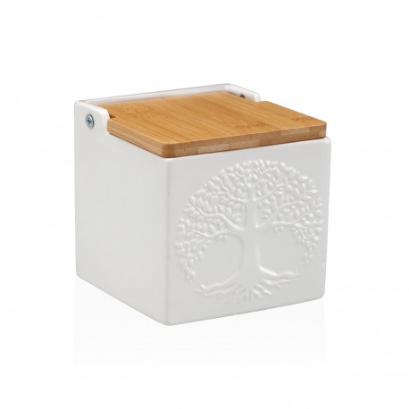 SALERO CUADRADO BLANCO ARBOL