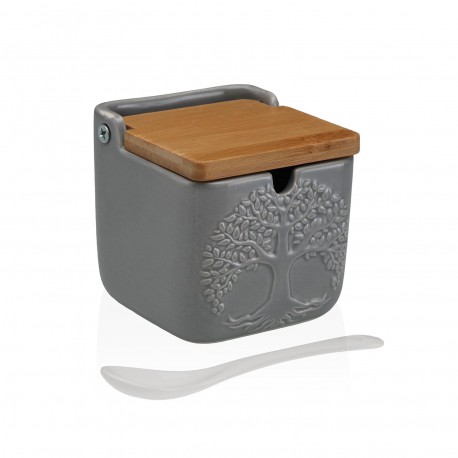 AZUCARERO CUADRADO GRIS ARBOL