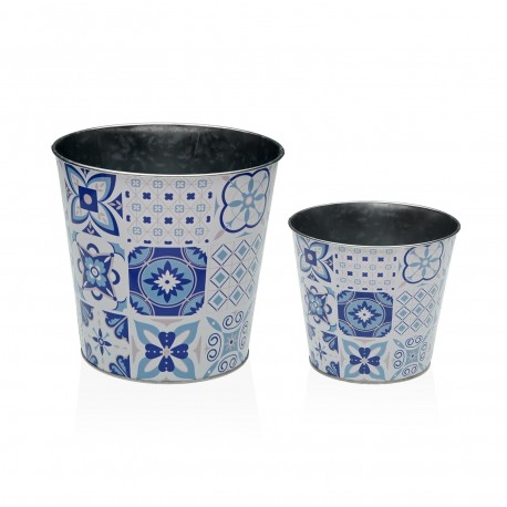 MACETA AZURITA METALICA S