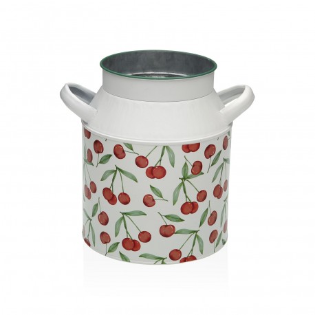 FLORERO CHERRIES METALICO