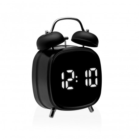 RELOJ DESPERTADOR DIGITAL NEGRO