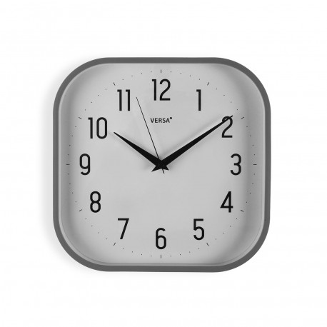RELOJ PARED SQUARE GRIS