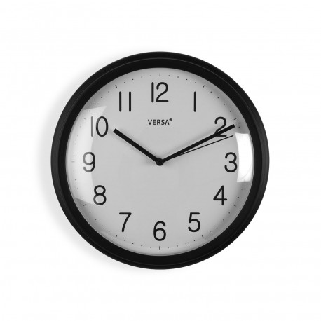 RELOJ PARED NEGRO 26CM