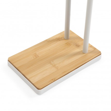 TOALLERO DOBLE BAMBU BLANCO