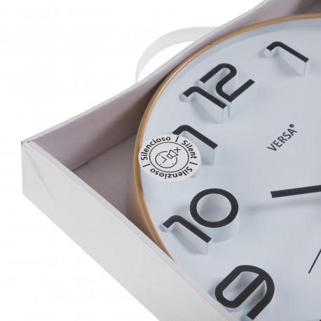 RELOJ DE PARED BLANCO 30CM