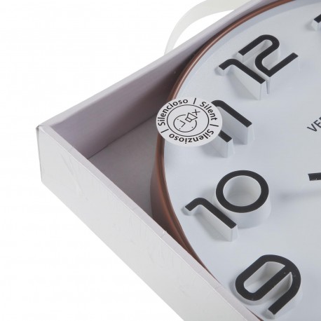 RELOJ DE PARED BLANCO 30CM