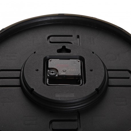 RELOJ DE PARED NEGRO 30CM