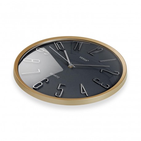 RELOJ DE PARED GRIS 33CM