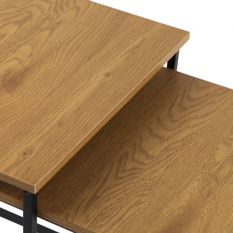 SET MESAS DE CENTRO TIGRIS NEGRA