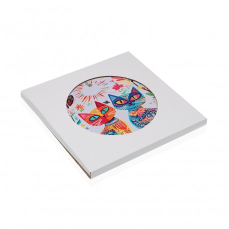 SALVAMANTEL GATOS LILA