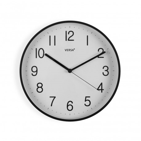 RELOJ PARED NEGRO 30CM