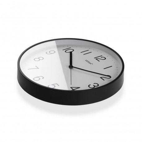 RELOJ PARED NEGRO 30CM
