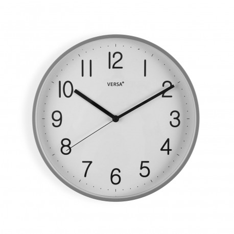 RELOJ PARED GRIS 30CM
