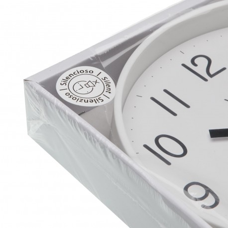 RELOJ PARED BLANCO 25CM