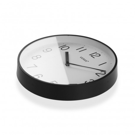 RELOJ PARED NEGRO 25CM