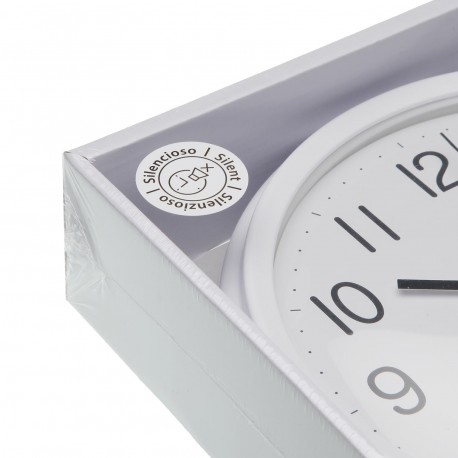 RELOJ PARED BLANCO 26CM