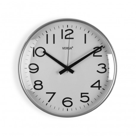 RELOJ PARED SILVER 25CM