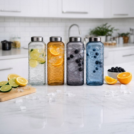 BOTELLA CRISTAL 1.3LT NARANJA