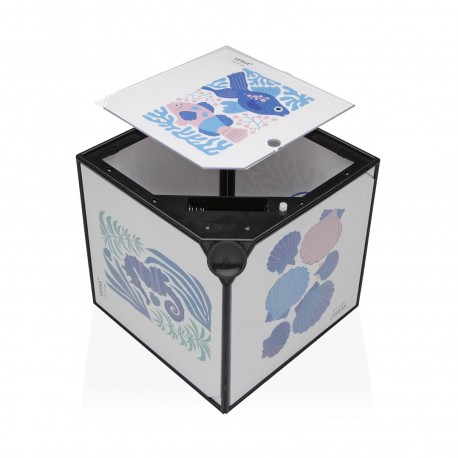 CUBO FOTOS JUNO 15 X 15 NEGRO