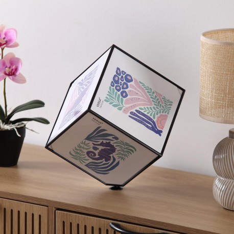 CUBO FOTOS JUNO 15 X 15 NEGRO