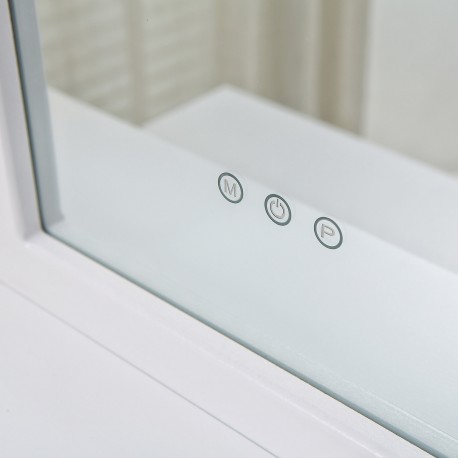 TOCADOR BLANCO CON TABURETE Y LUCES LED SPARKLE