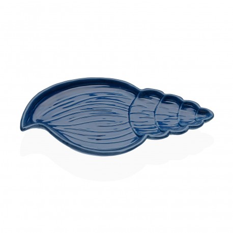 FIGURA CERAMICA CONCHA AZUL