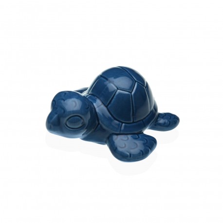 FIGURA CERAMICA TORTUGA MARINA AZUL
