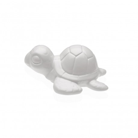 FIGURA CERAMICA TORTUGA MARINA BLANCA