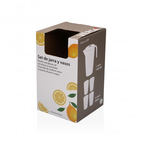 SET 4 VASOS Y JARRA LIMONES