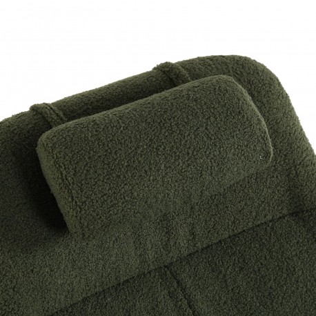 MECEDORA CON ALMOHADA VERDE