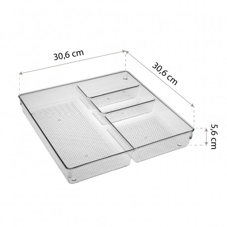 CAJON ORGANIZADOR  4 COMPARTIMENTOS