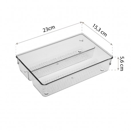CAJON ORGANIZADOR 2 COMPARTIMENTOS ALARGADO