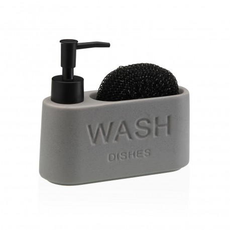 DISPENSADOR ESTROPAJERO "WASH" GRIS