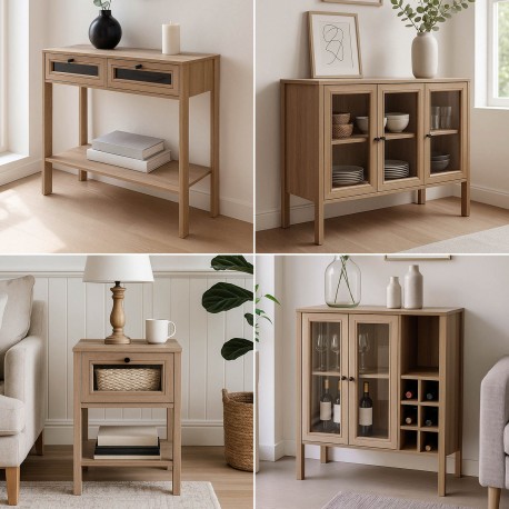 APARADOR LYDEN 2 PUERTAS CRISTAL