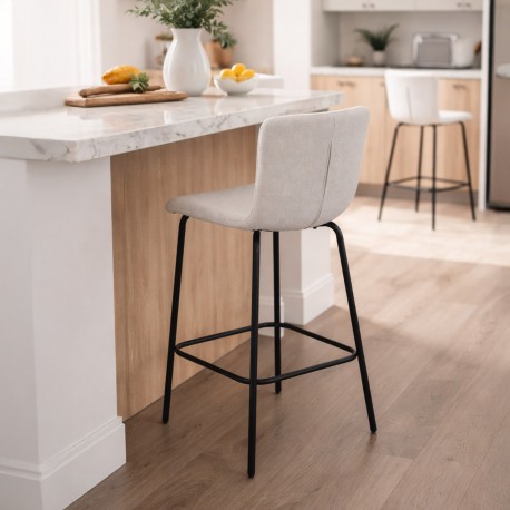 TABURETE BEIGE CLARO