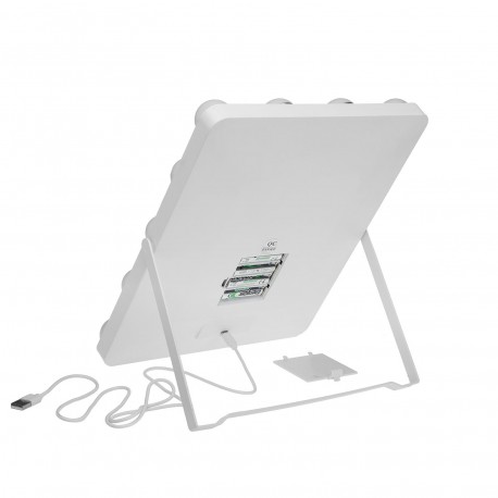 ESPEJO RECTANGULAR 12 LUCES LED Y SOPORTE