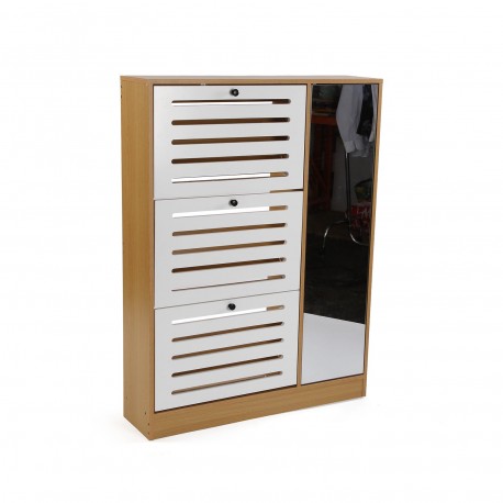 ZAPATERO 3 PUERTAS CON ARMARIO DE ESPEJO