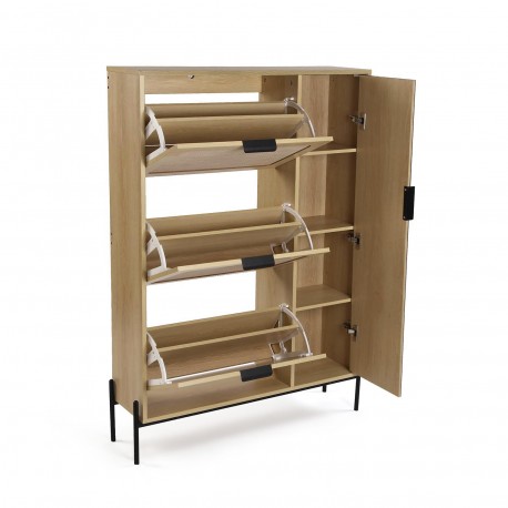 ZAPATERO 3 PUERTAS CON ARMARIO DE ESPEJO