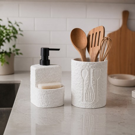 DISPENSADOR VITI BLANCO CON ESTROPAJERO